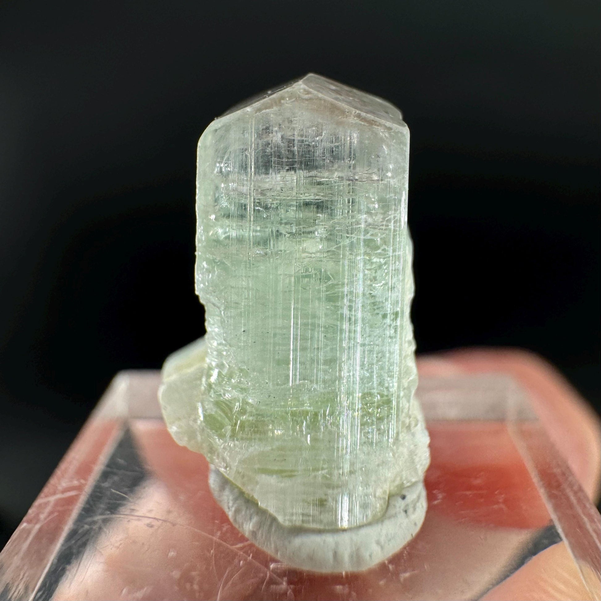 Elbaite Tourmaline | Green & Pink Bi-Color Crystal, mineral specimen from Paprok