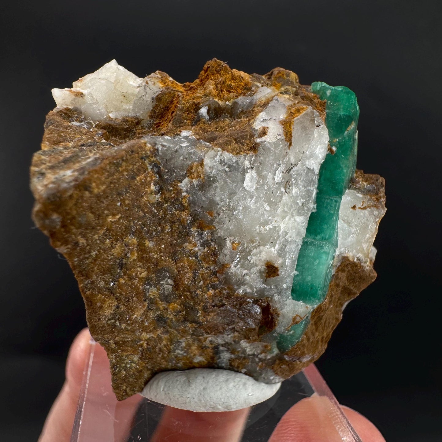 Emerald on Matrix | natural green crystal, mineral specimen from Pakistan