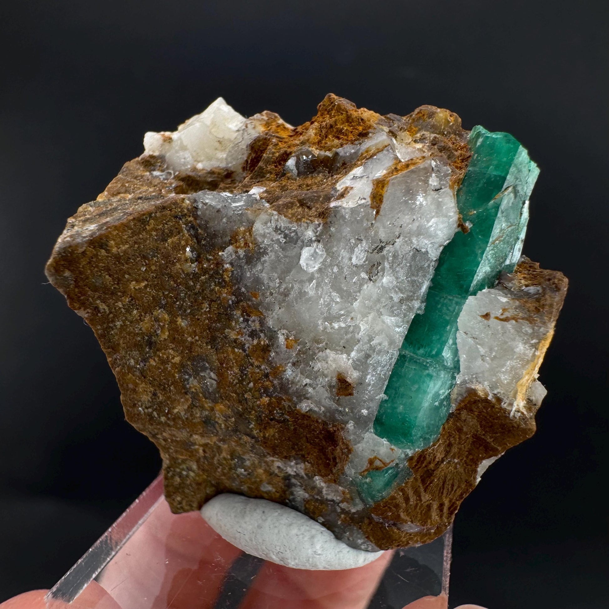 Emerald on Matrix | natural green crystal, mineral specimen from Pakistan