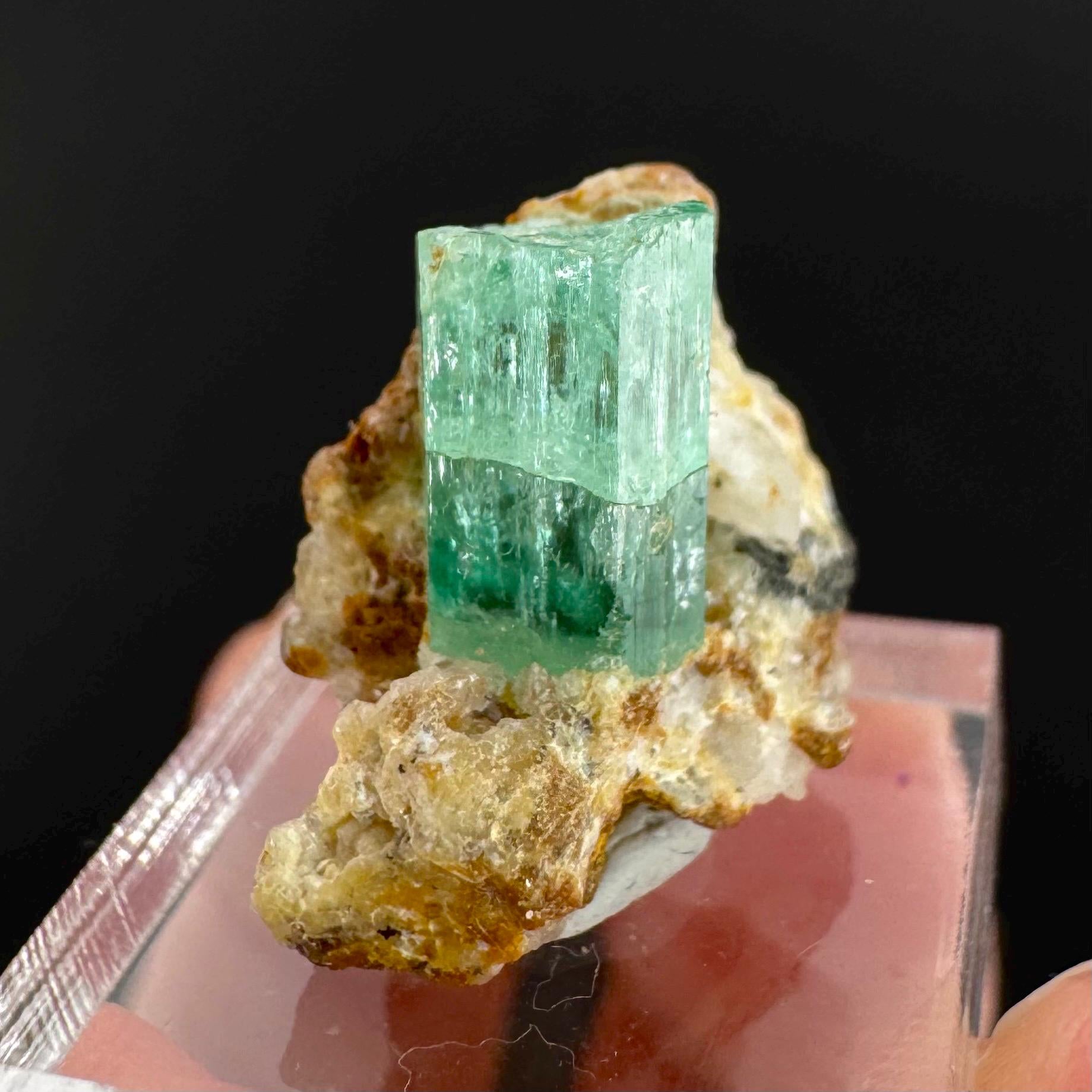 Emerald on Matrix | natural green crystal, mineral specimen from Pakistan