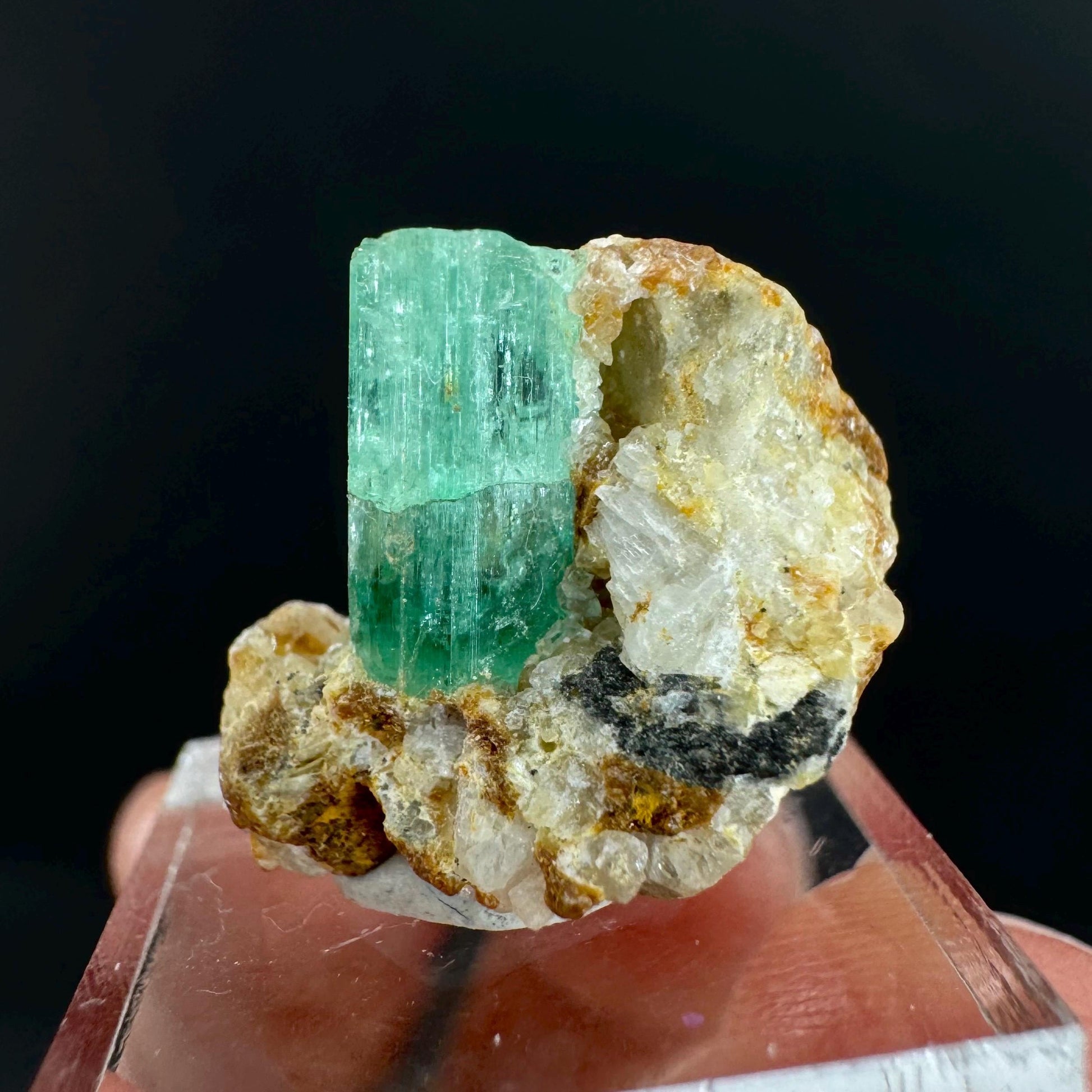 Emerald on Matrix | natural green crystal, mineral specimen from Pakistan