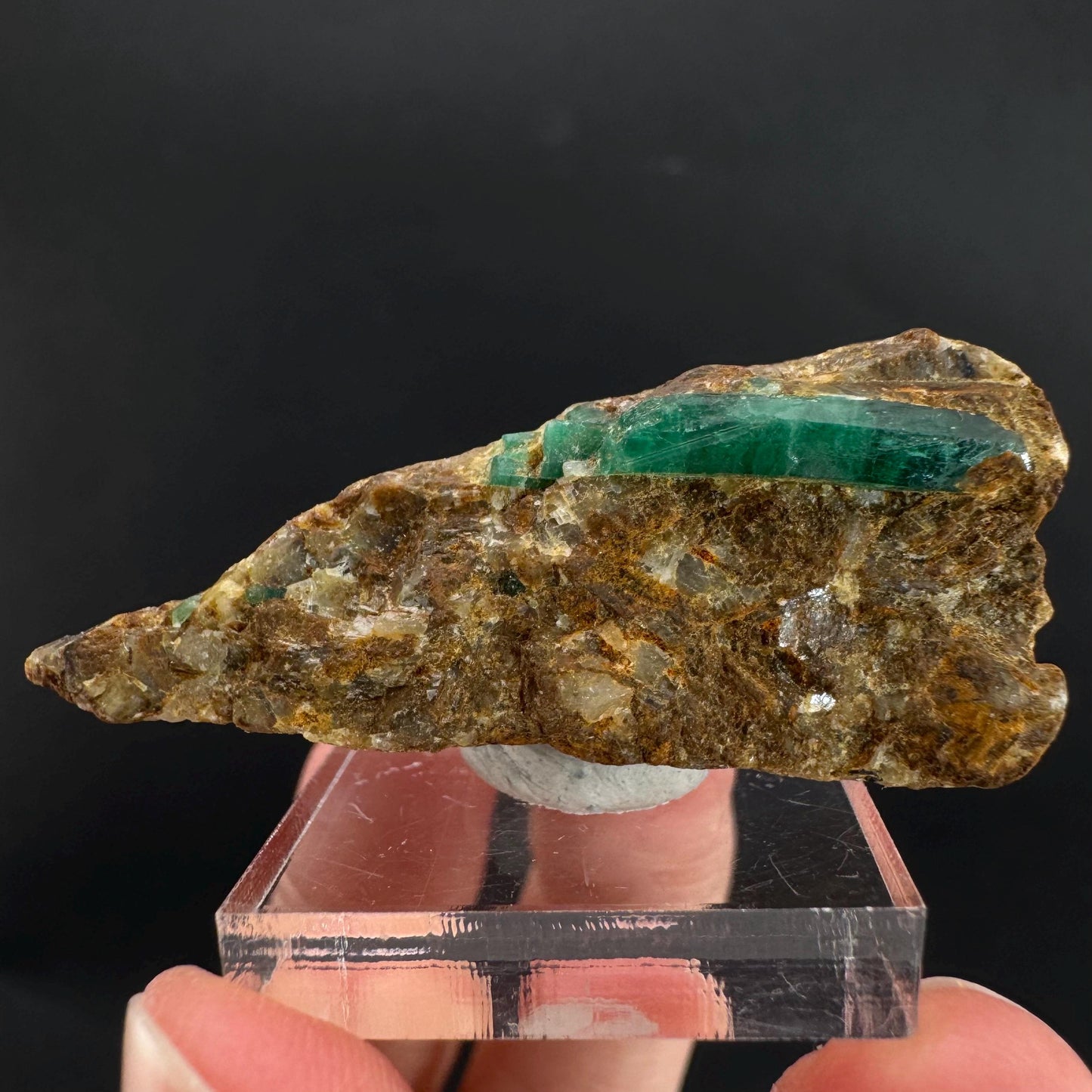 Emerald on Matrix | natural green crystal, mineral specimen from Pakistan