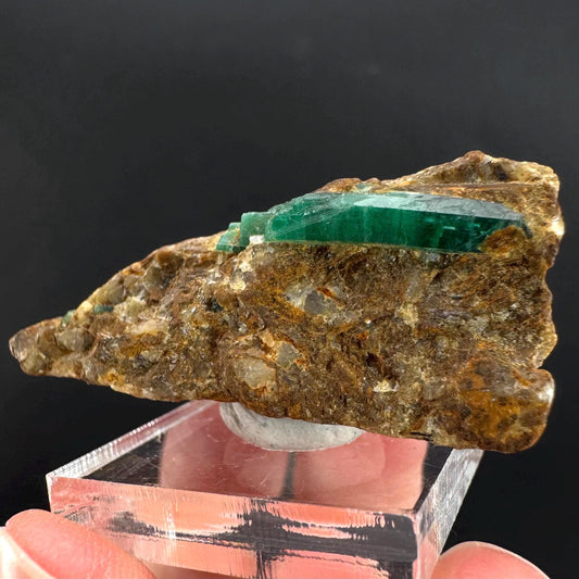 Emerald on Matrix | natural green crystal, mineral specimen from Pakistan