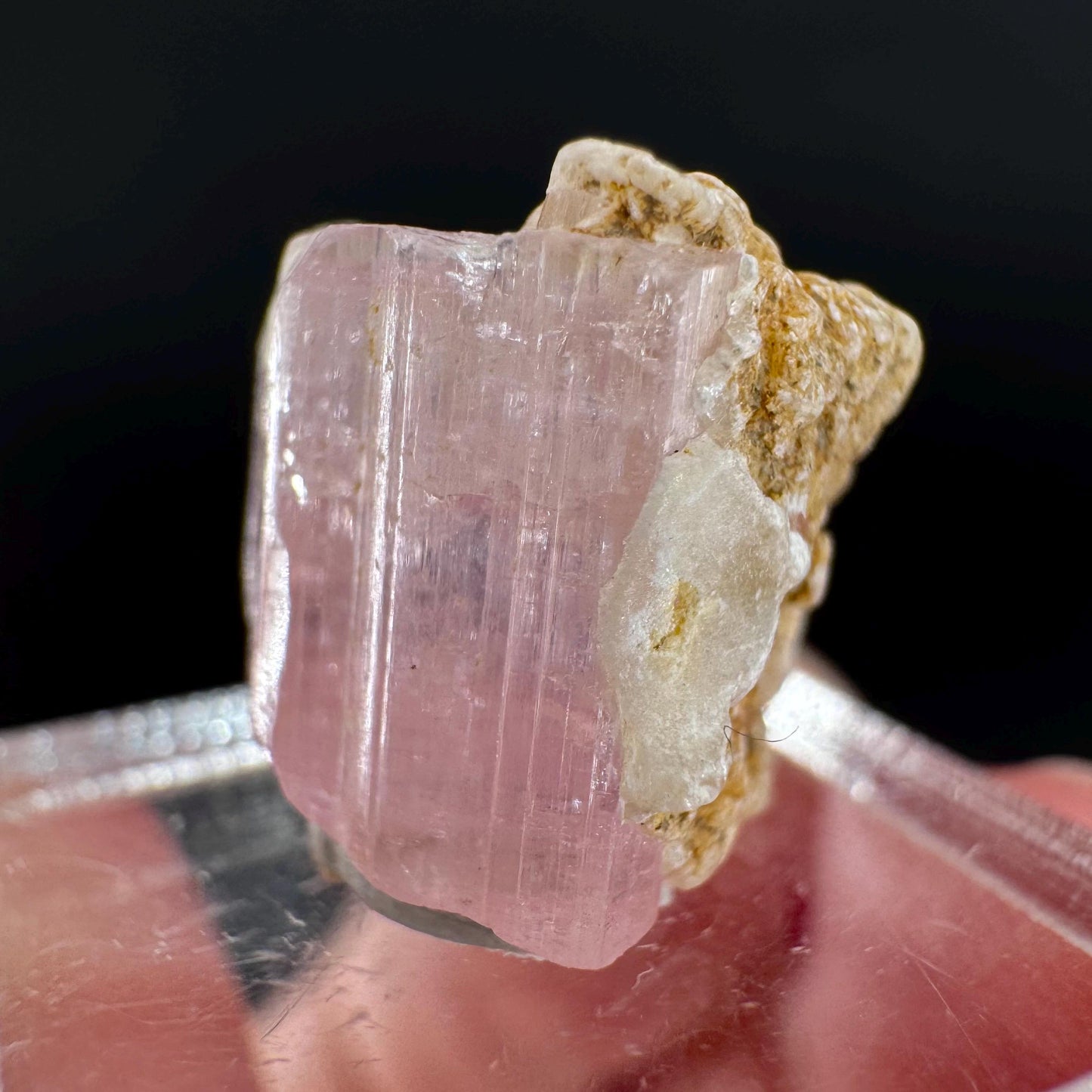 Elbaite Tourmaline | Pink Crystal, mineral specimen from Paprok