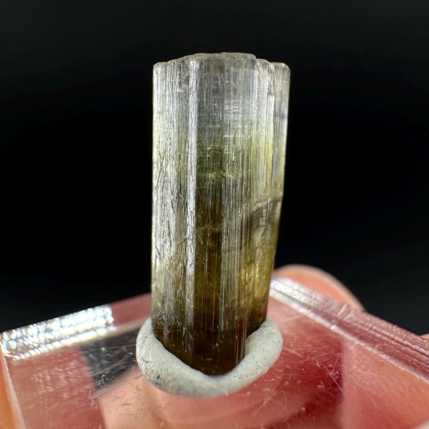 Elbaite Tourmaline | Green Crystal, mineral specimen from Paprok