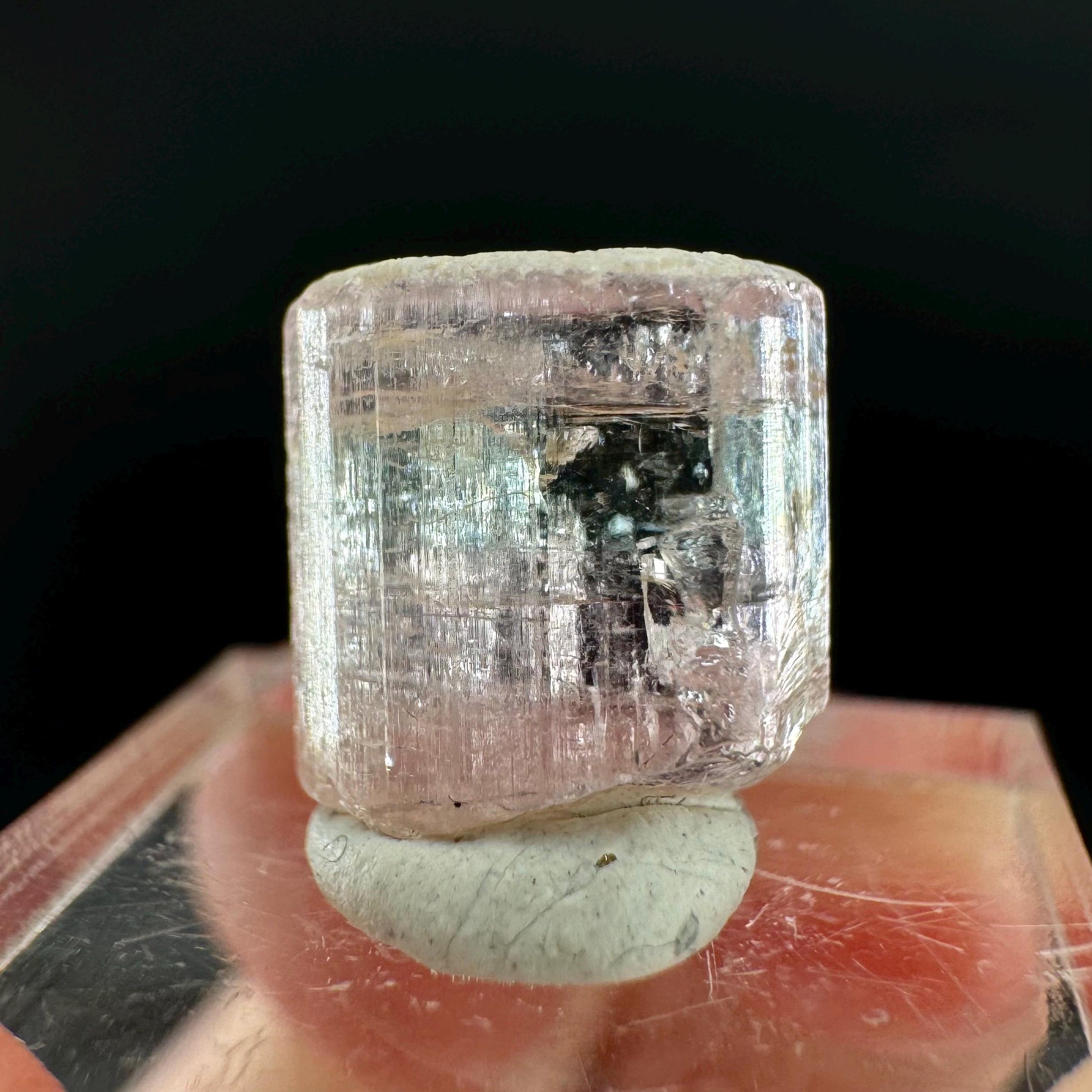 Elbaite Tourmaline | Pink & Green Bi-Color Crystal, mineral specimen from Paprok