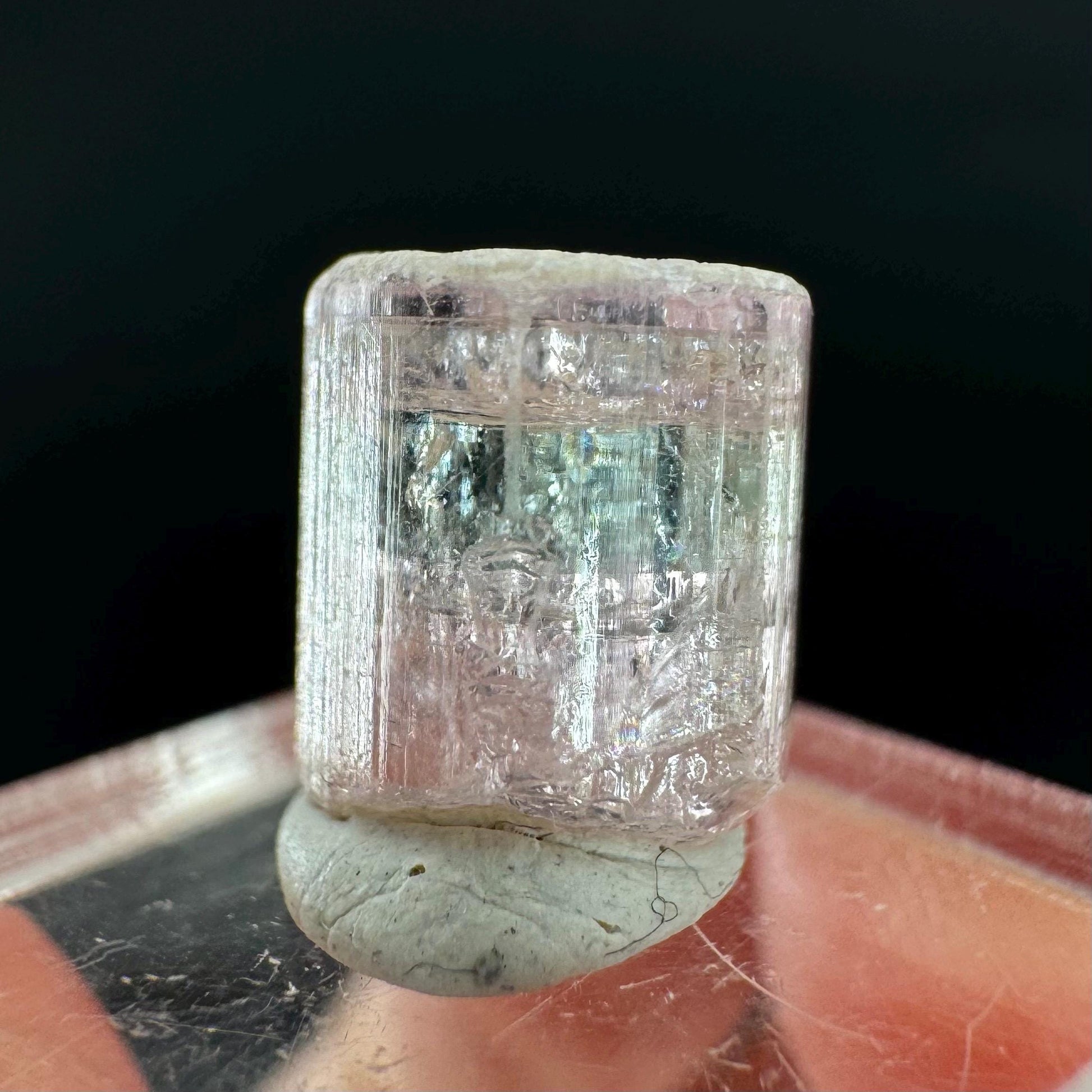 Elbaite Tourmaline | Pink & Green Bi-Color Crystal, mineral specimen from Paprok