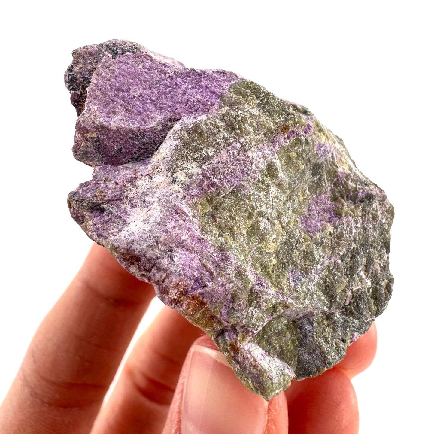Stichtite | purple stichtite with serpentine, mineral specimen from South Africa