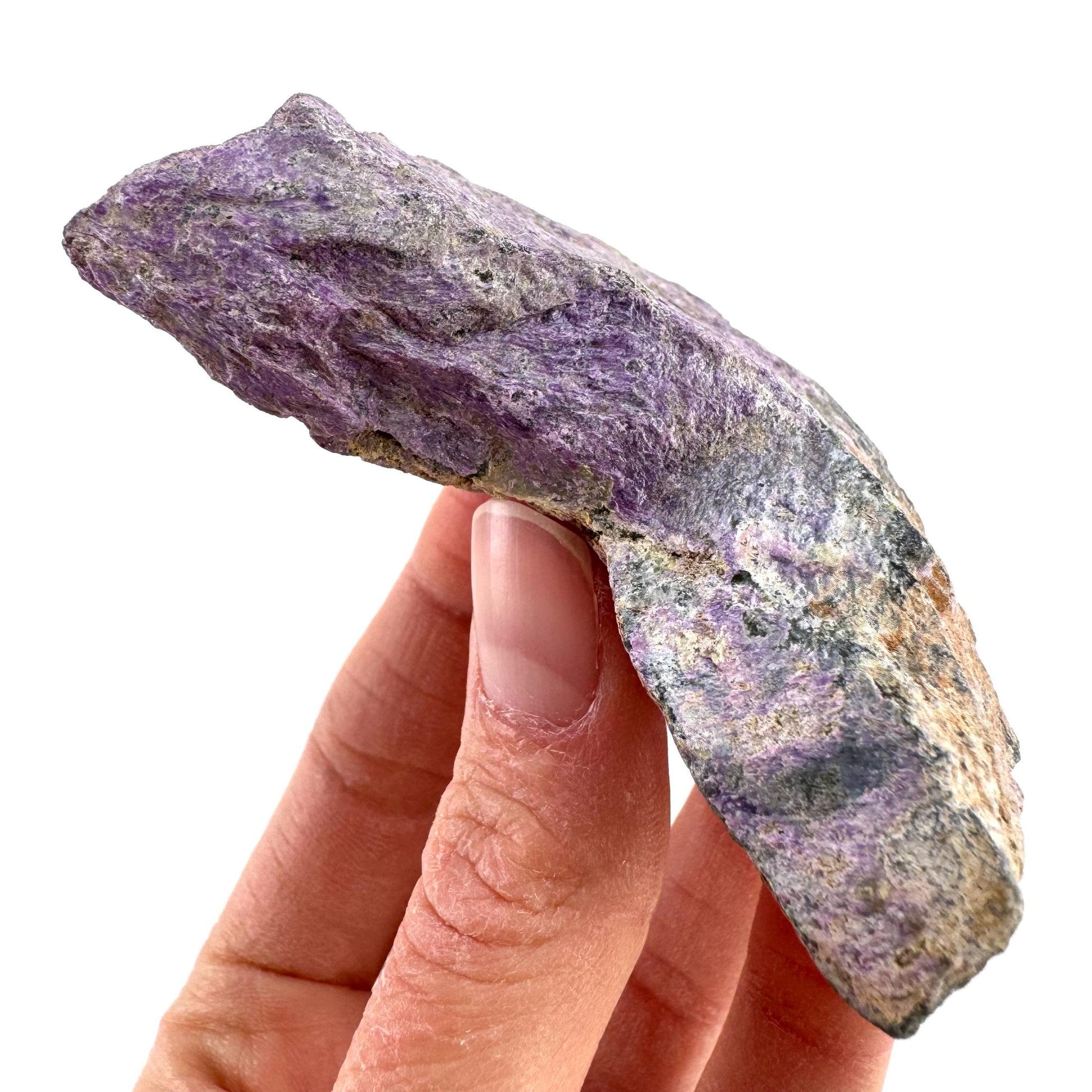 Stichtite | purple stichtite with serpentine, mineral specimen from South Africa