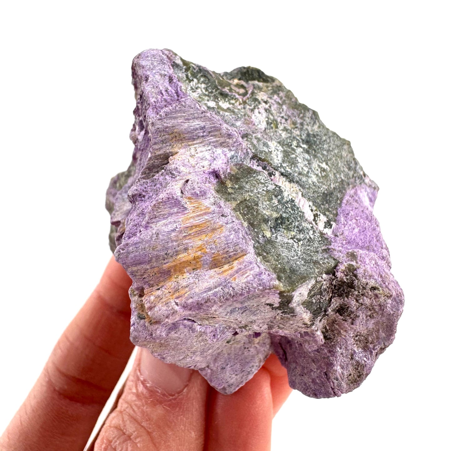 Stichtite | purple stichtite with serpentine, mineral specimen from South Africa
