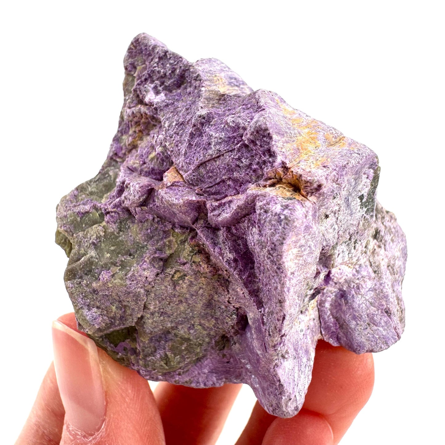Stichtite | purple stichtite with serpentine, mineral specimen from South Africa