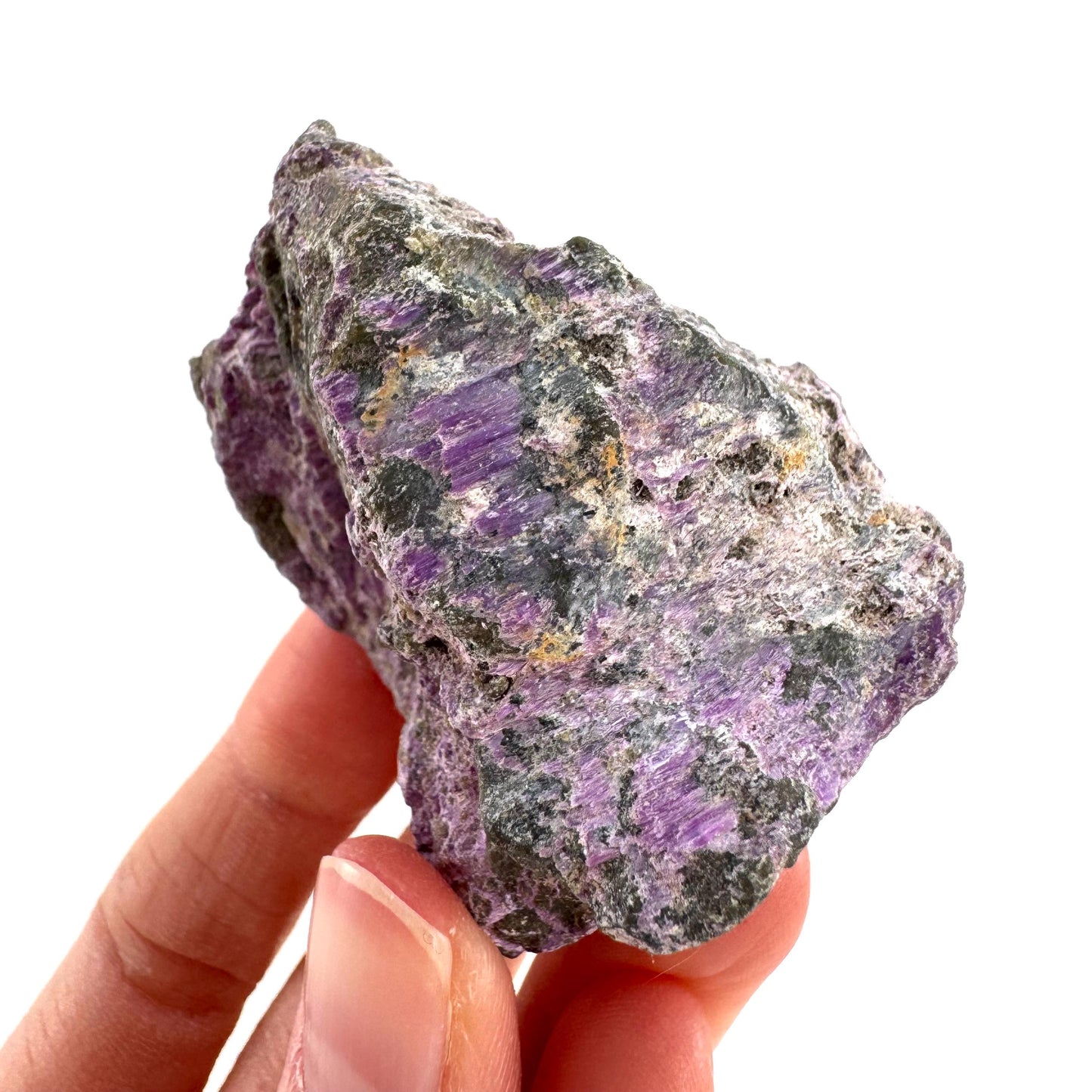 Stichtite | purple stichtite with serpentine, mineral specimen from South Africa