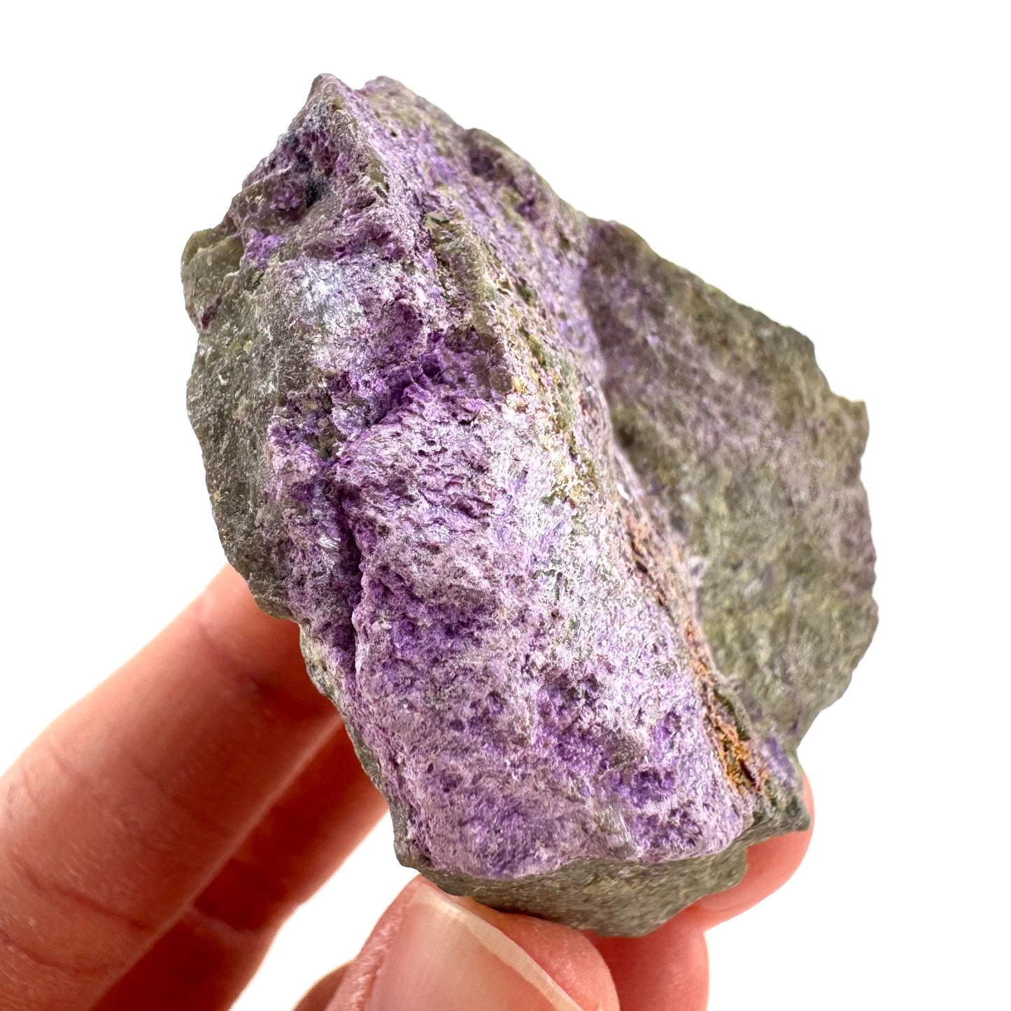 Stichtite | purple stichtite with serpentine, mineral specimen from South Africa