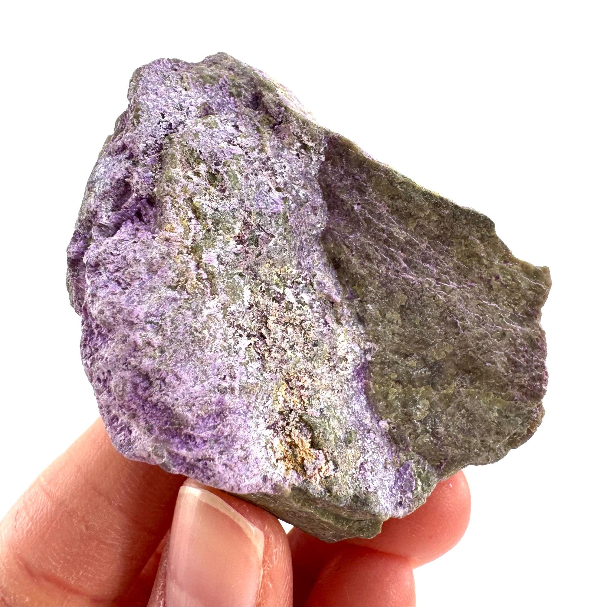 Stichtite | purple stichtite with serpentine, mineral specimen from South Africa