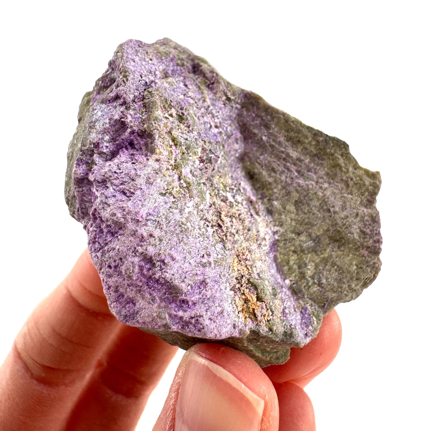 Stichtite | purple stichtite with serpentine, mineral specimen from South Africa