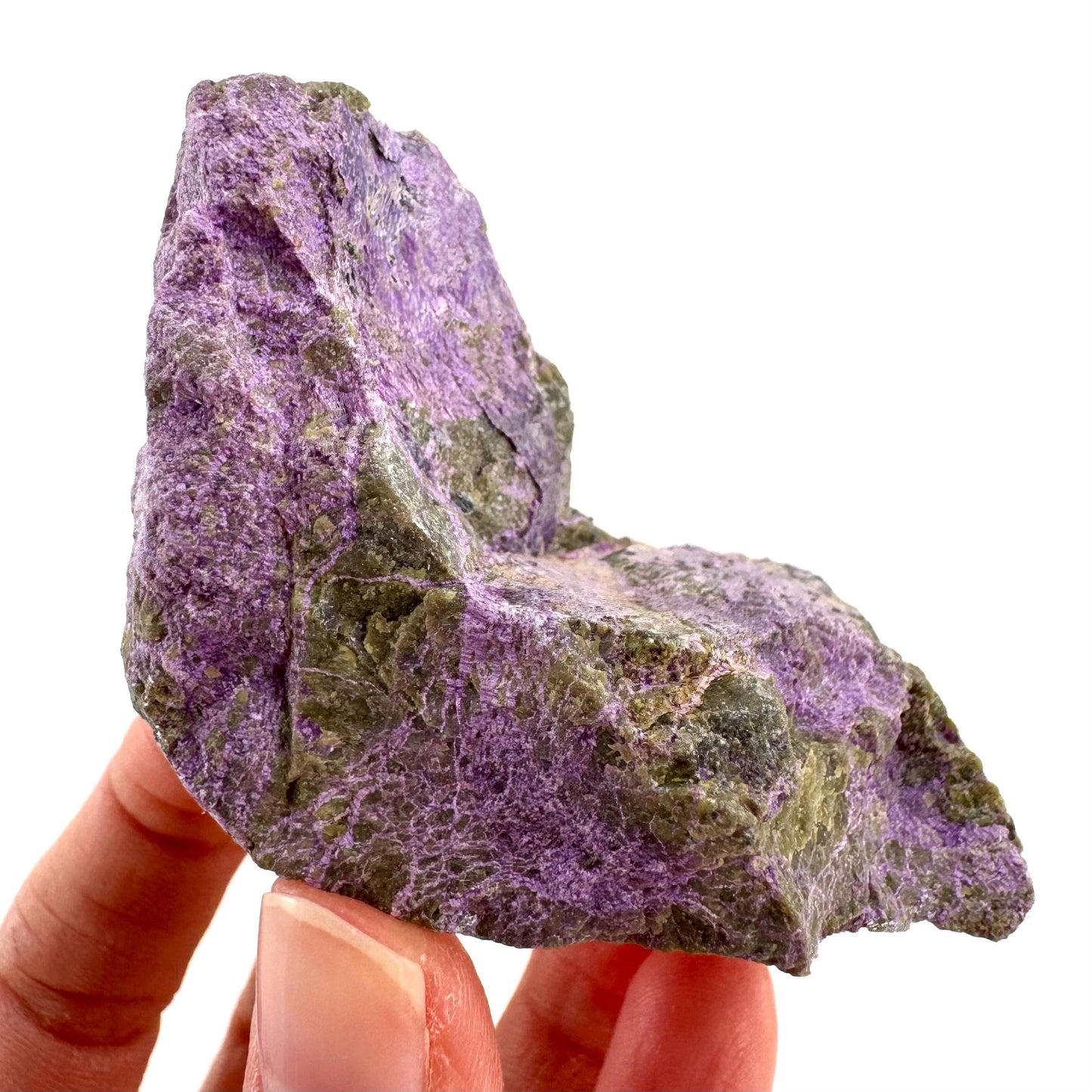 Stichtite | purple stichtite with serpentine, mineral specimen from South Africa