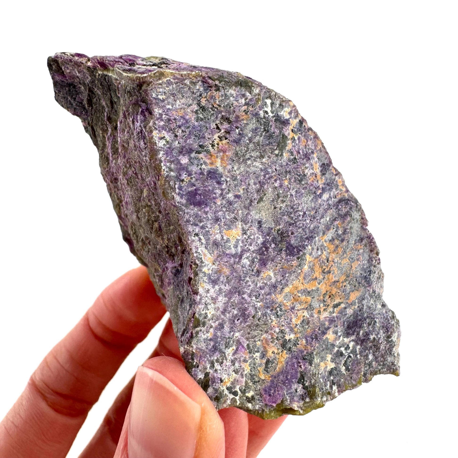 Stichtite | purple stichtite with serpentine, mineral specimen from South Africa