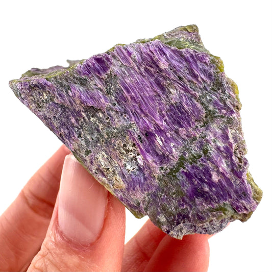 Stichtite | purple stichtite with serpentine, mineral specimen from South Africa