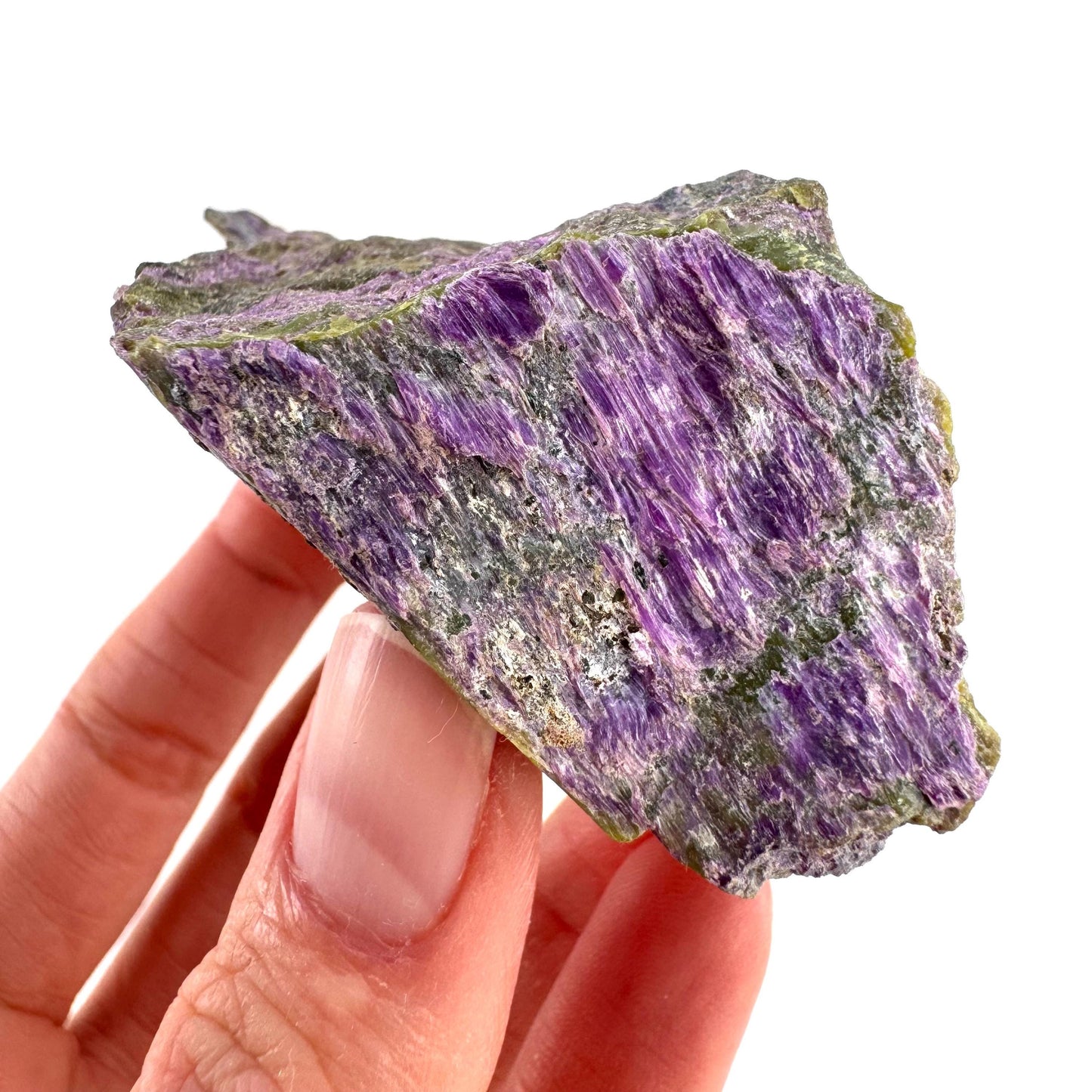 Stichtite | purple stichtite with serpentine, mineral specimen from South Africa