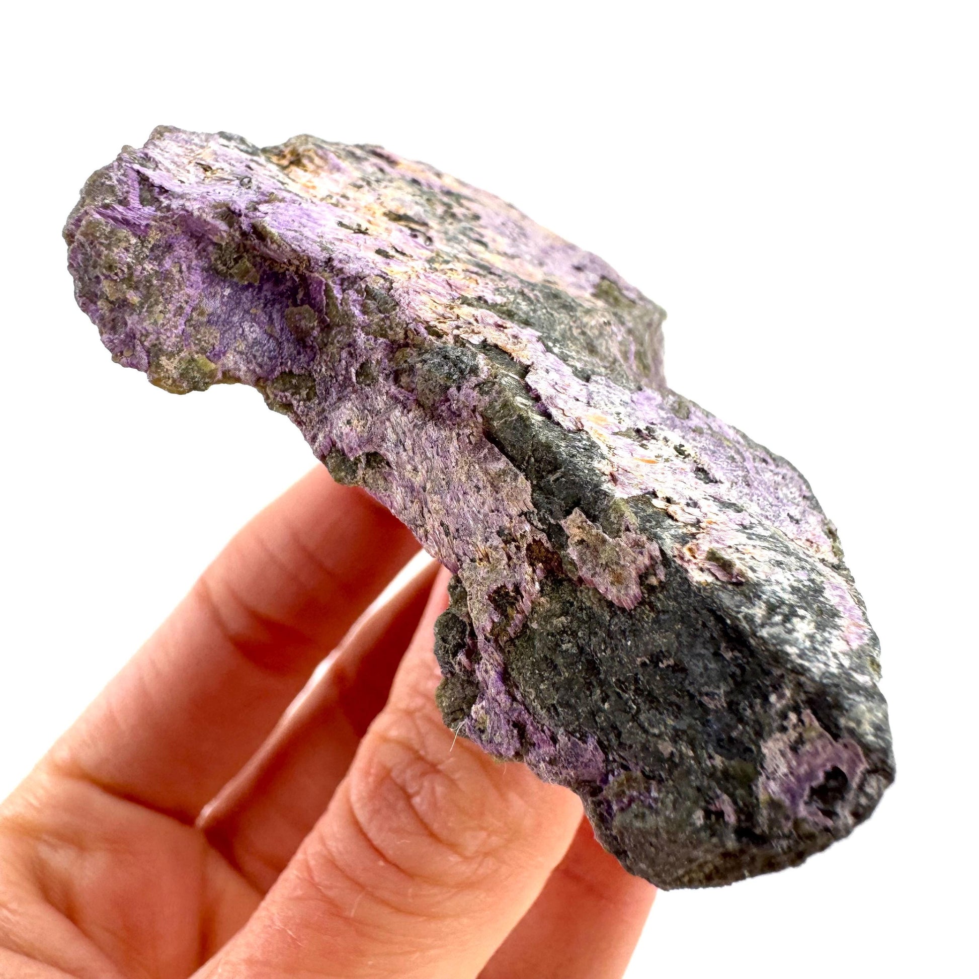 Stichtite | purple stichtite with serpentine, mineral specimen from South Africa