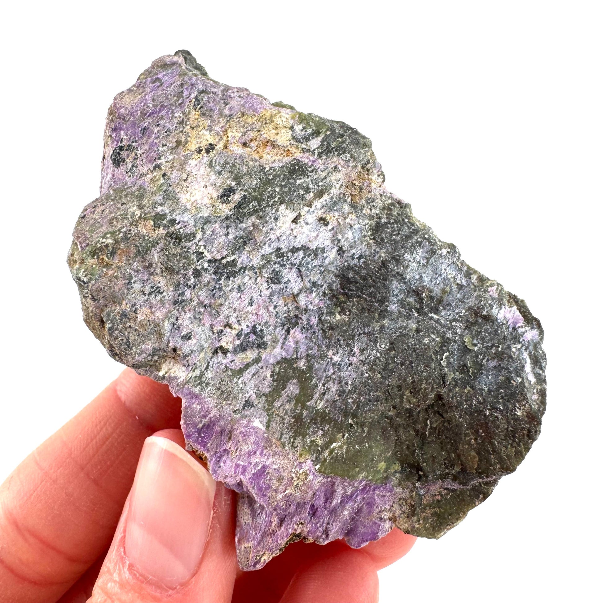 Stichtite | purple stichtite with serpentine, mineral specimen from South Africa