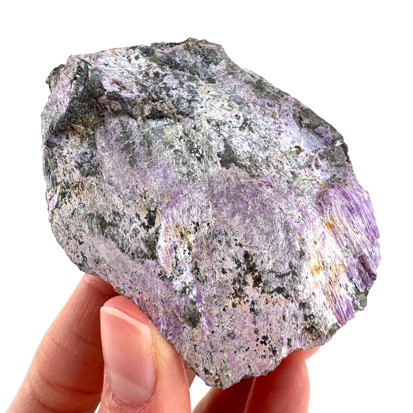 Stichtite | purple stichtite with serpentine, mineral specimen from South Africa