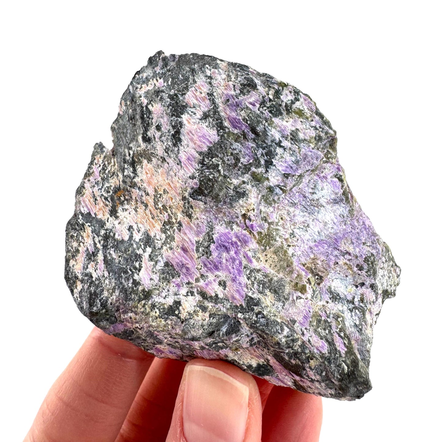 Stichtite | purple stichtite with serpentine, mineral specimen from South Africa