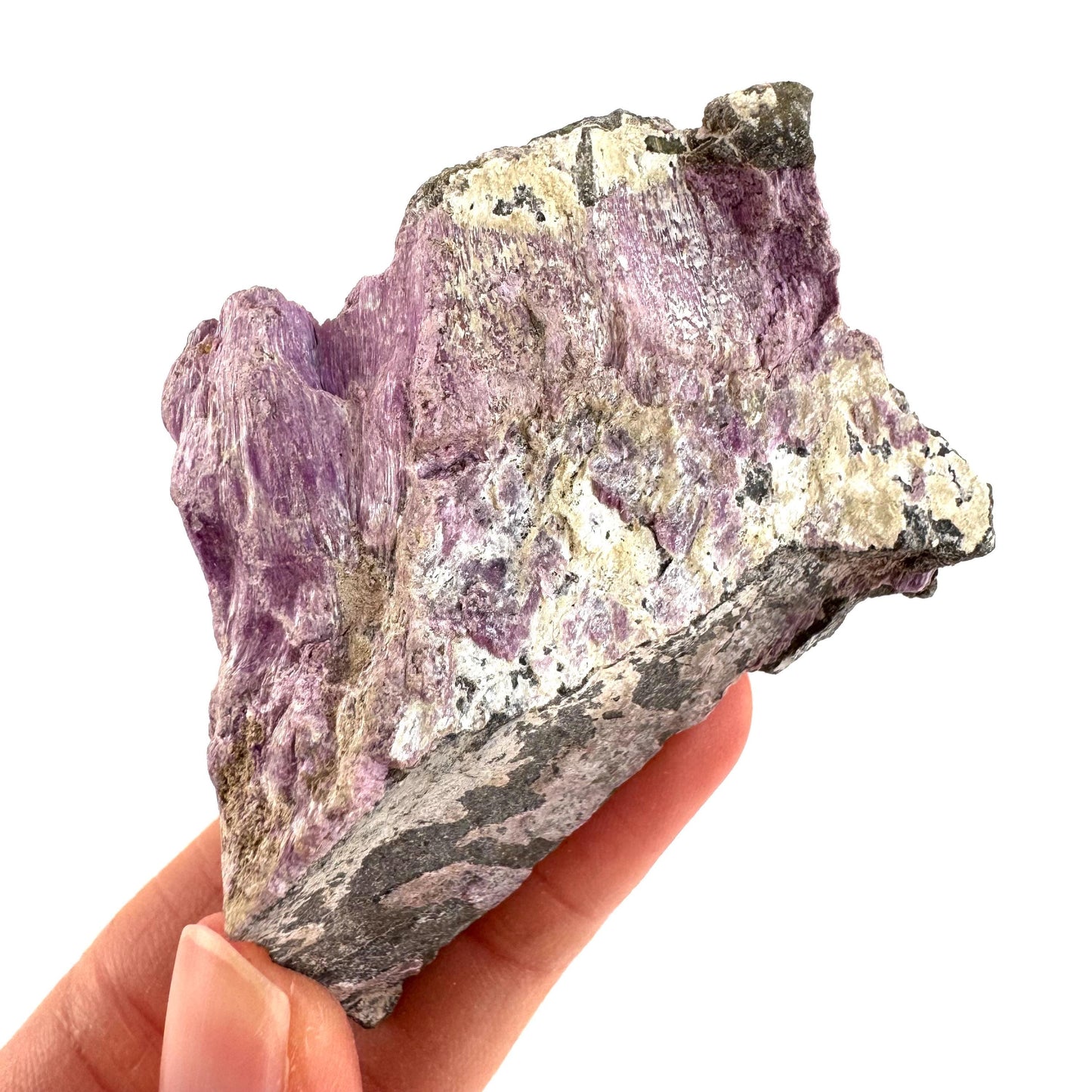 Stichtite | purple stichtite with serpentine, mineral specimen from South Africa