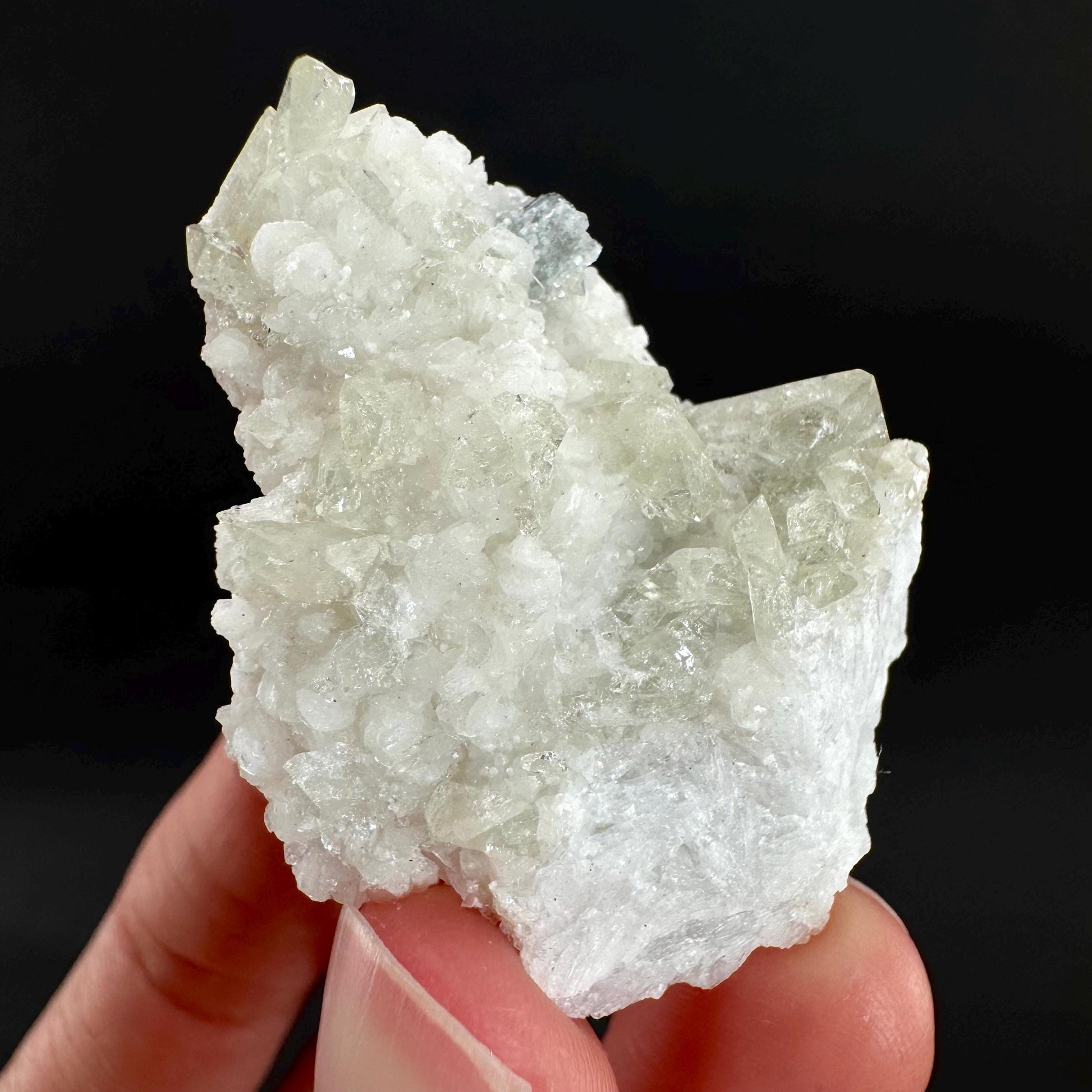 Herderite on Albite Matrix | light green crystal, rare mineral specimen from Pakistan