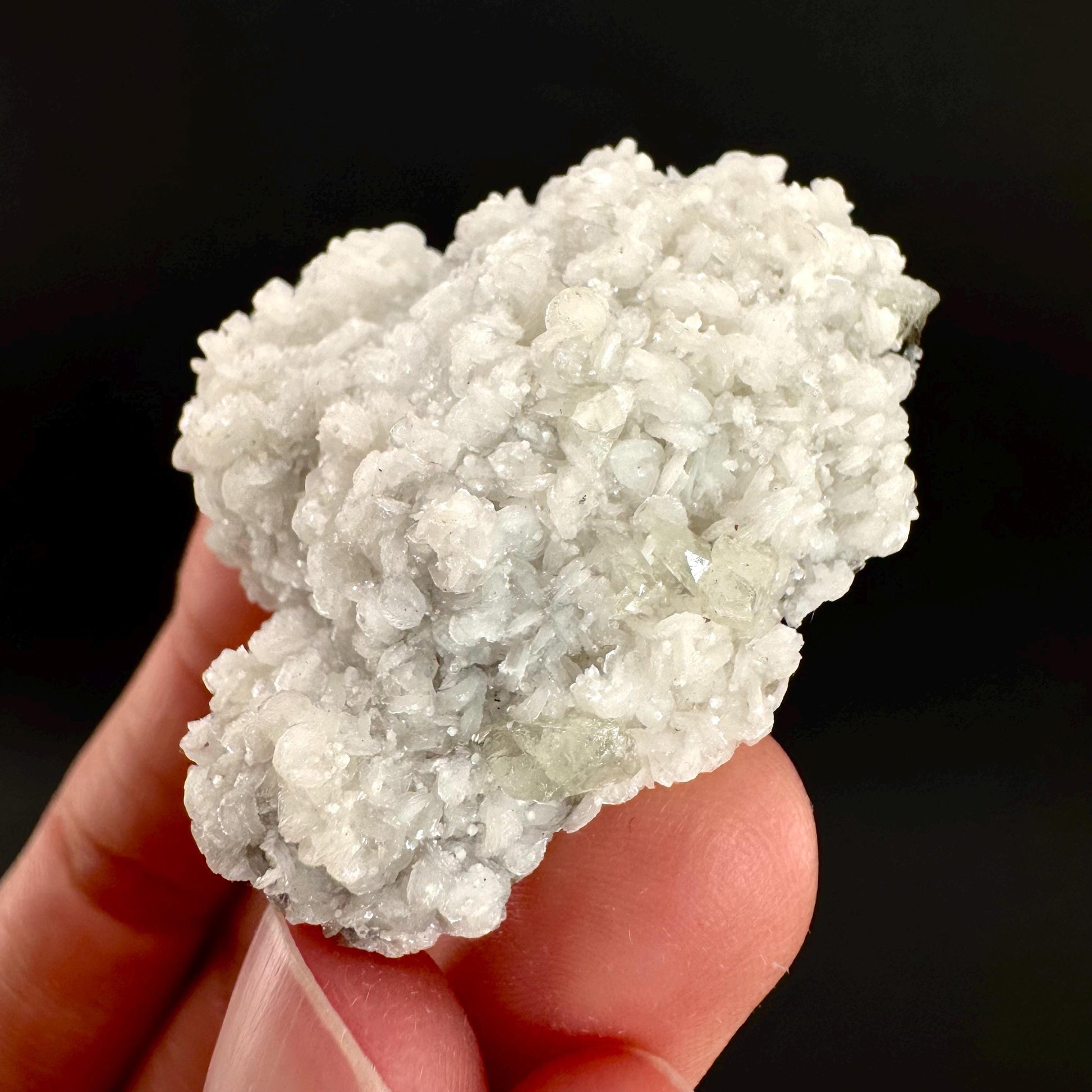 Herderite on Albite Matrix | light green crystal, rare mineral specimen from Pakistan