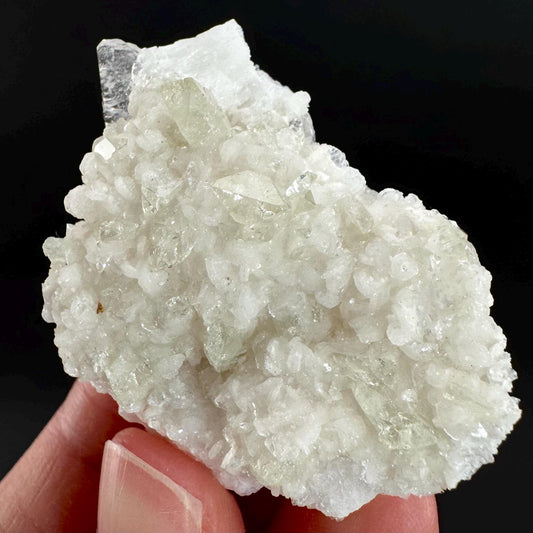 Herderite with Quartz on Albite | light green crystal, rare mineral specimen from Pakistan