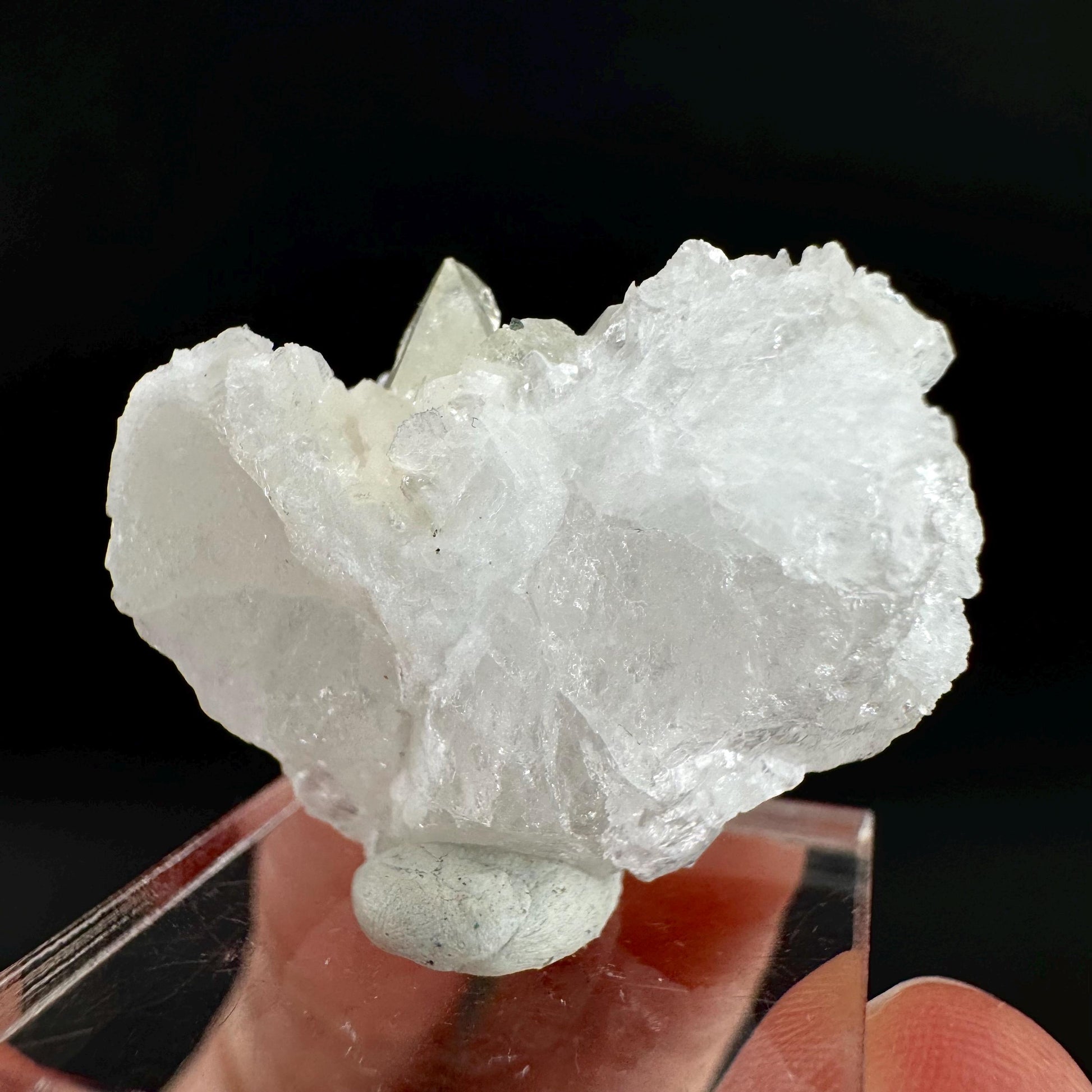 Herderite with Quartz on Albite | light green crystal, rare mineral specimen from Pakistan