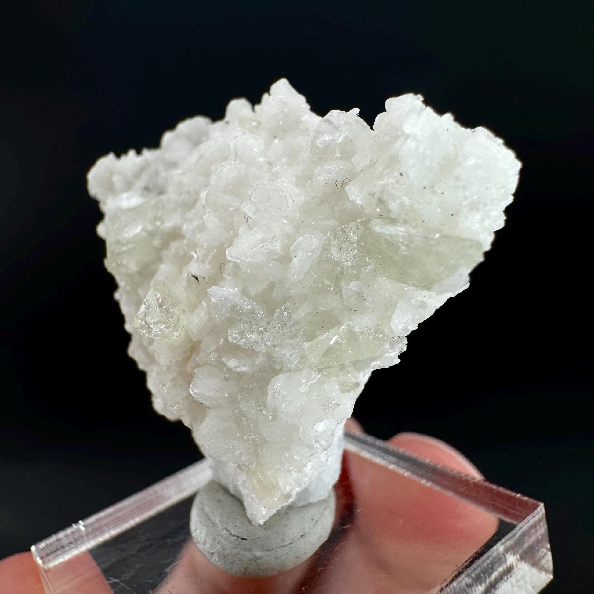 Herderite on Albite Matrix | light green crystal, rare mineral specimen from Pakistan
