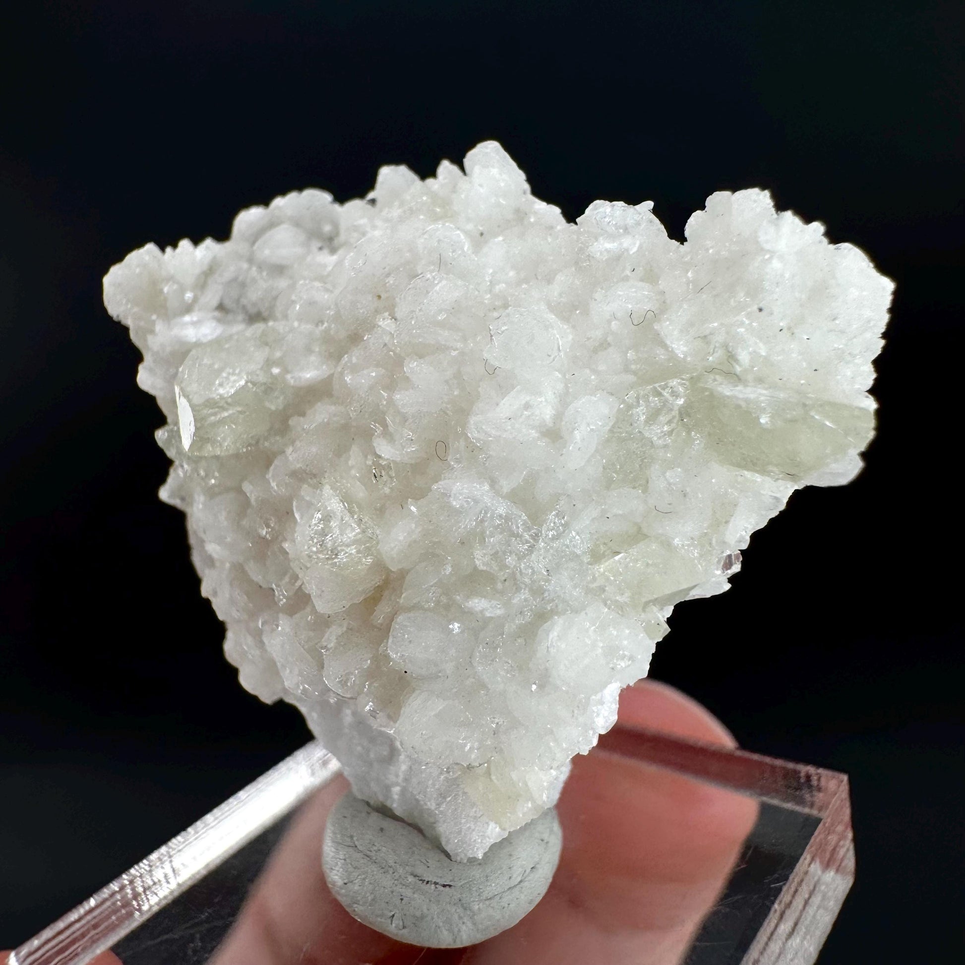 Herderite on Albite Matrix | light green crystal, rare mineral specimen from Pakistan