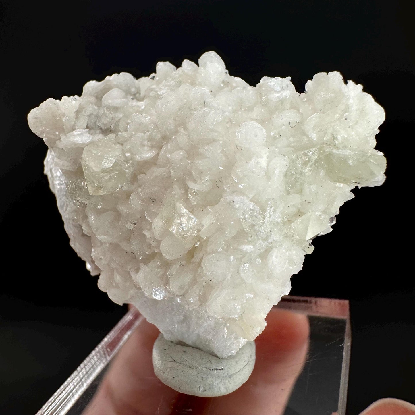 Herderite on Albite Matrix | light green crystal, rare mineral specimen from Pakistan