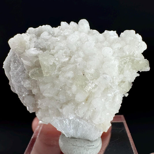 Herderite on Albite Matrix | light green crystal, rare mineral specimen from Pakistan