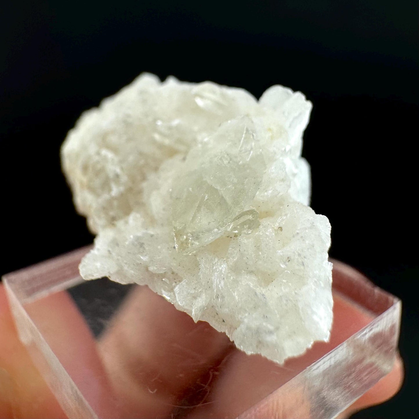 Herderite on Albite Matrix | light green crystal, rare mineral specimen from Pakistan