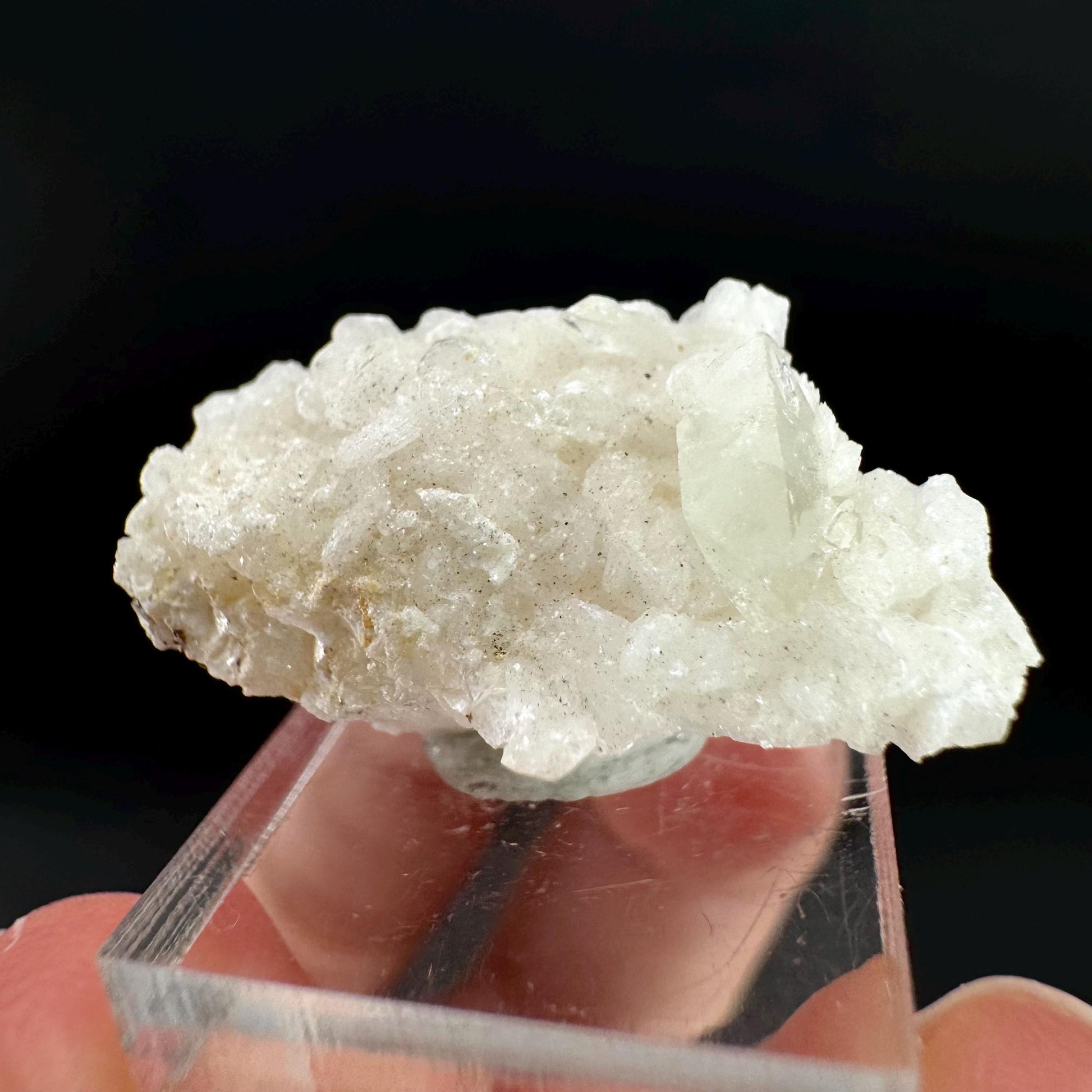 Herderite on Albite Matrix | light green crystal, rare mineral specimen from Pakistan