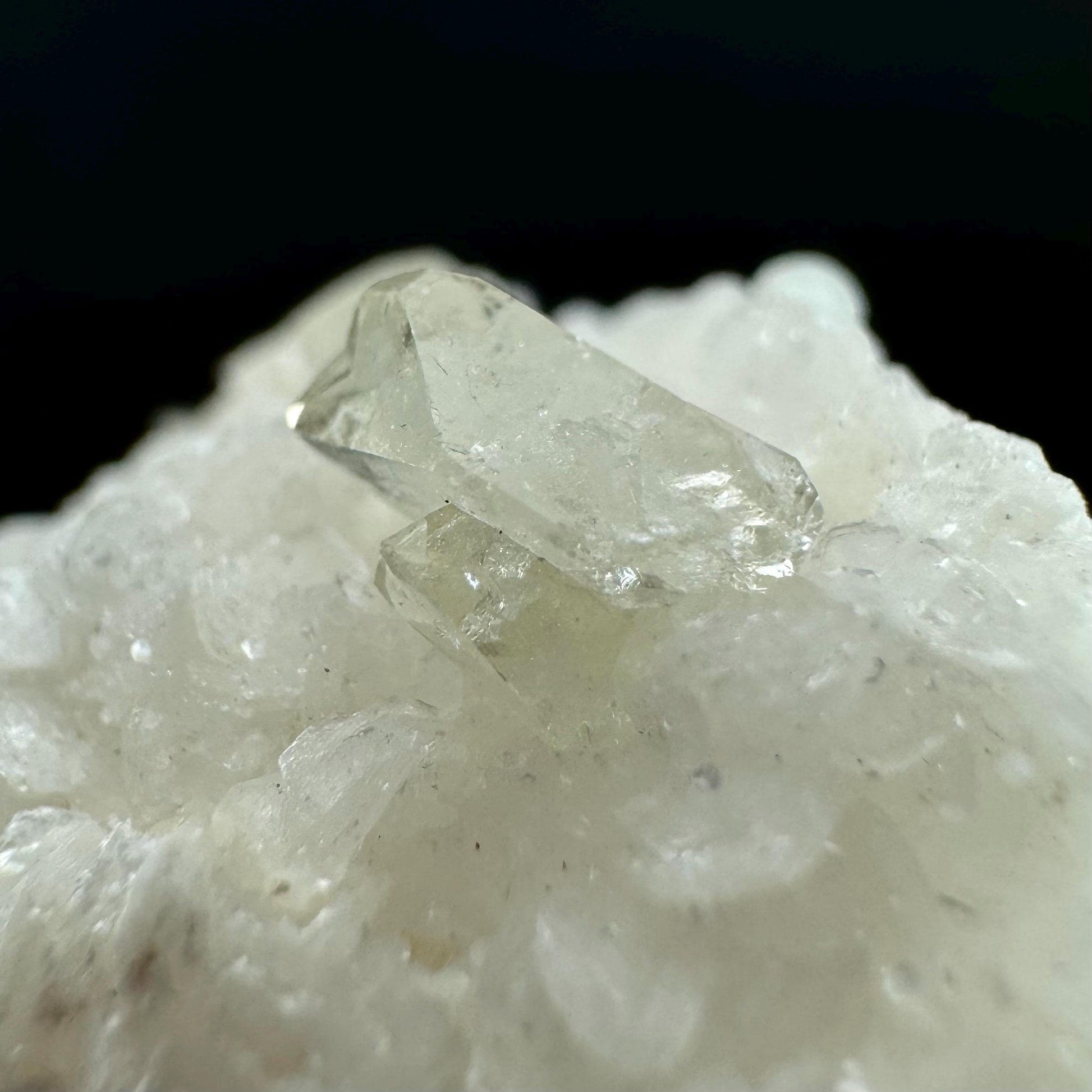 Herderite on Albite Matrix | light green crystal, rare mineral specimen from Pakistan