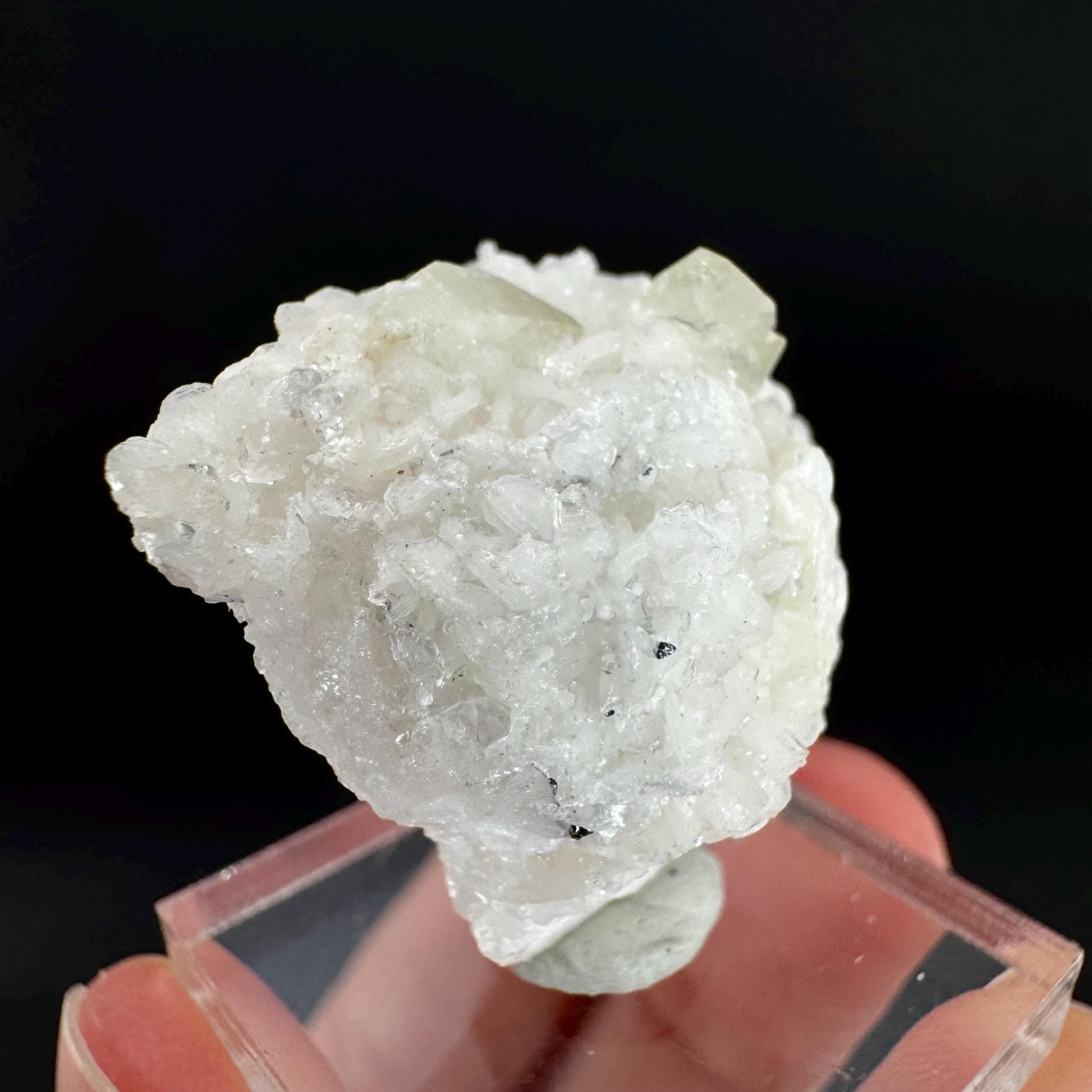 Herderite on Albite Matrix | light green crystal, rare mineral specimen from Pakistan
