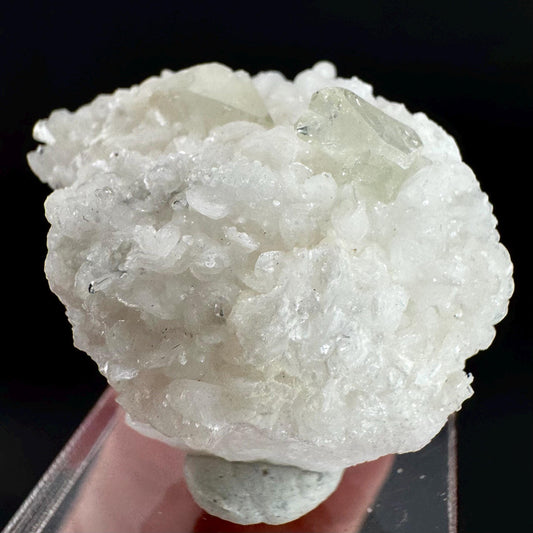 Herderite on Albite Matrix | light green crystal, rare mineral specimen from Pakistan