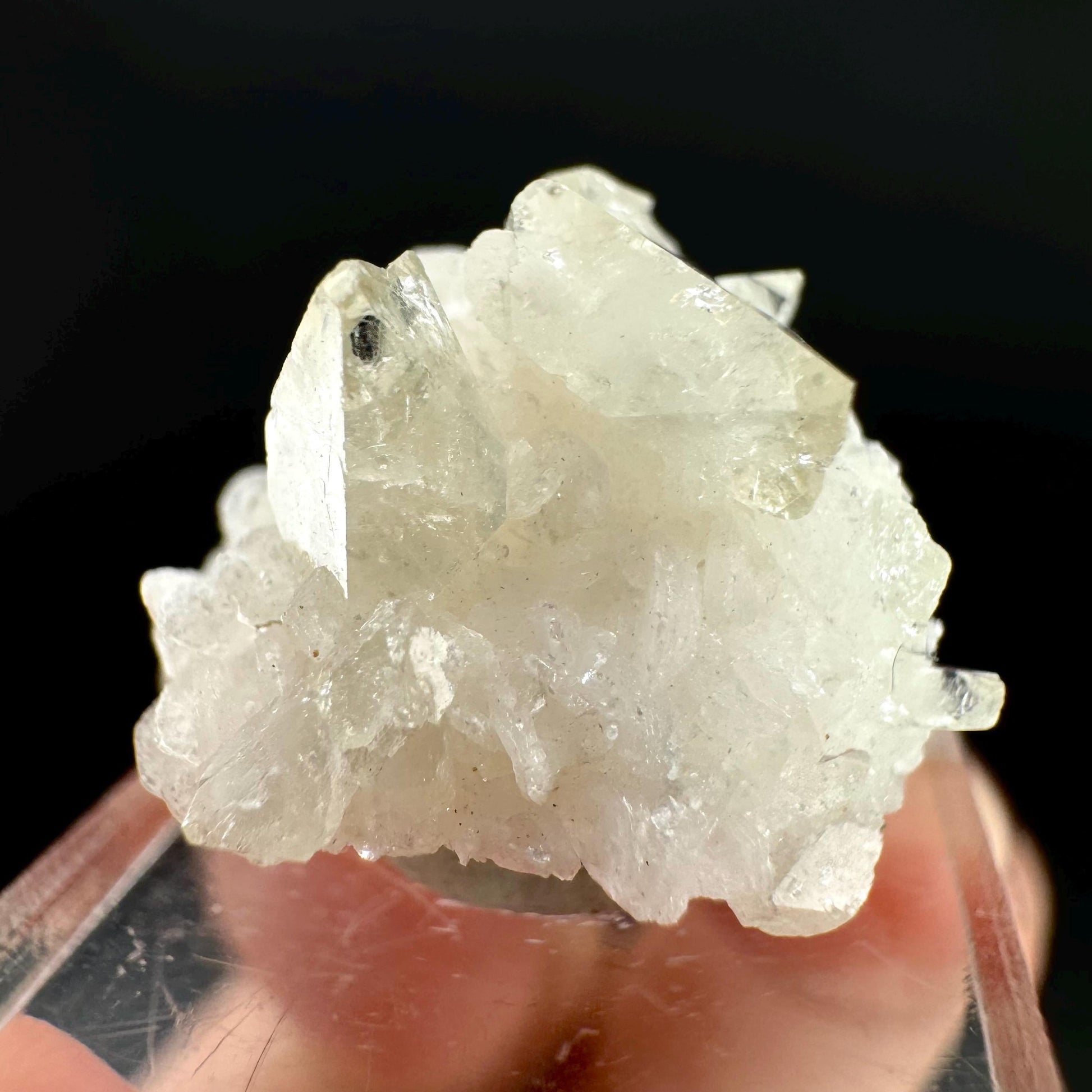 Herderite on Albite Matrix | light green crystal, rare mineral specimen from Pakistan