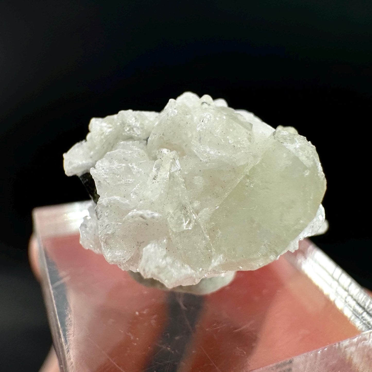 Herderite on Albite Matrix | light green crystal, rare mineral specimen from Pakistan