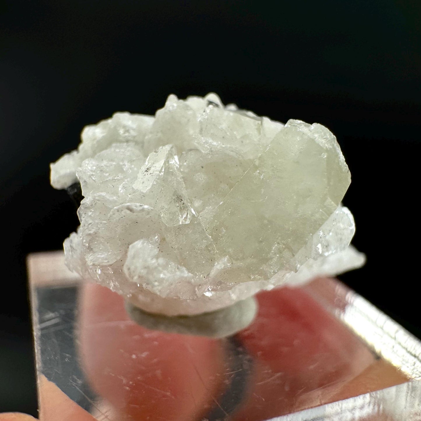 Herderite on Albite Matrix | light green crystal, rare mineral specimen from Pakistan