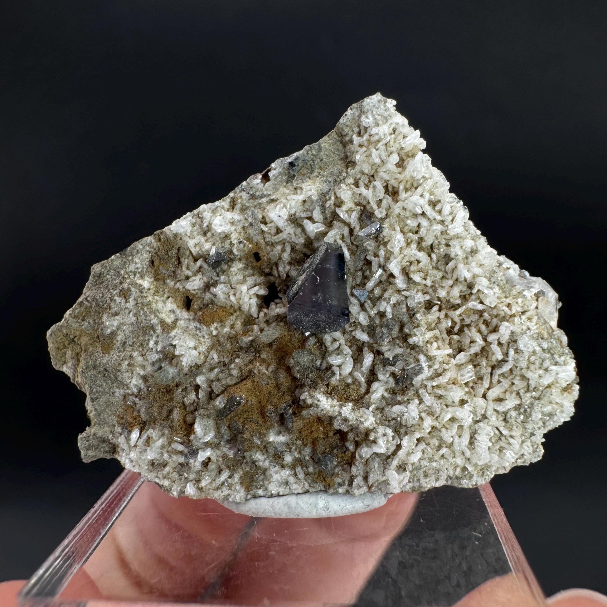 Anatase on Matrix | Metallic Crystal, Rare Mineral Specimen from Pakistan