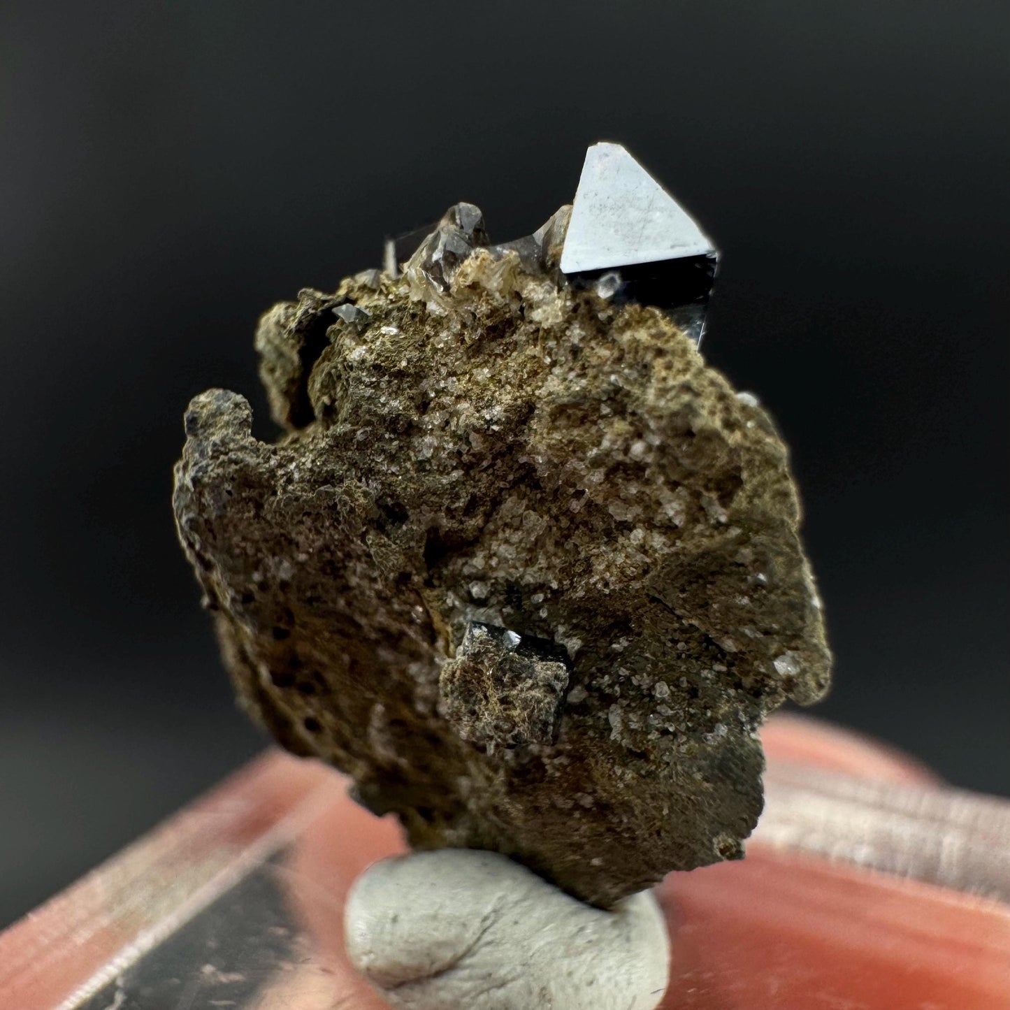 Anatase on Matrix | Metallic Crystal, Rare Mineral Specimen from Pakistan