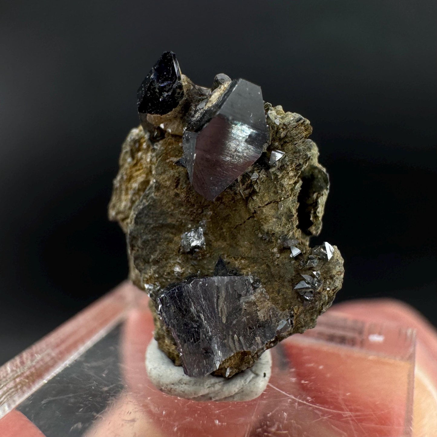 Anatase on Matrix | Metallic Crystal, Rare Mineral Specimen from Pakistan