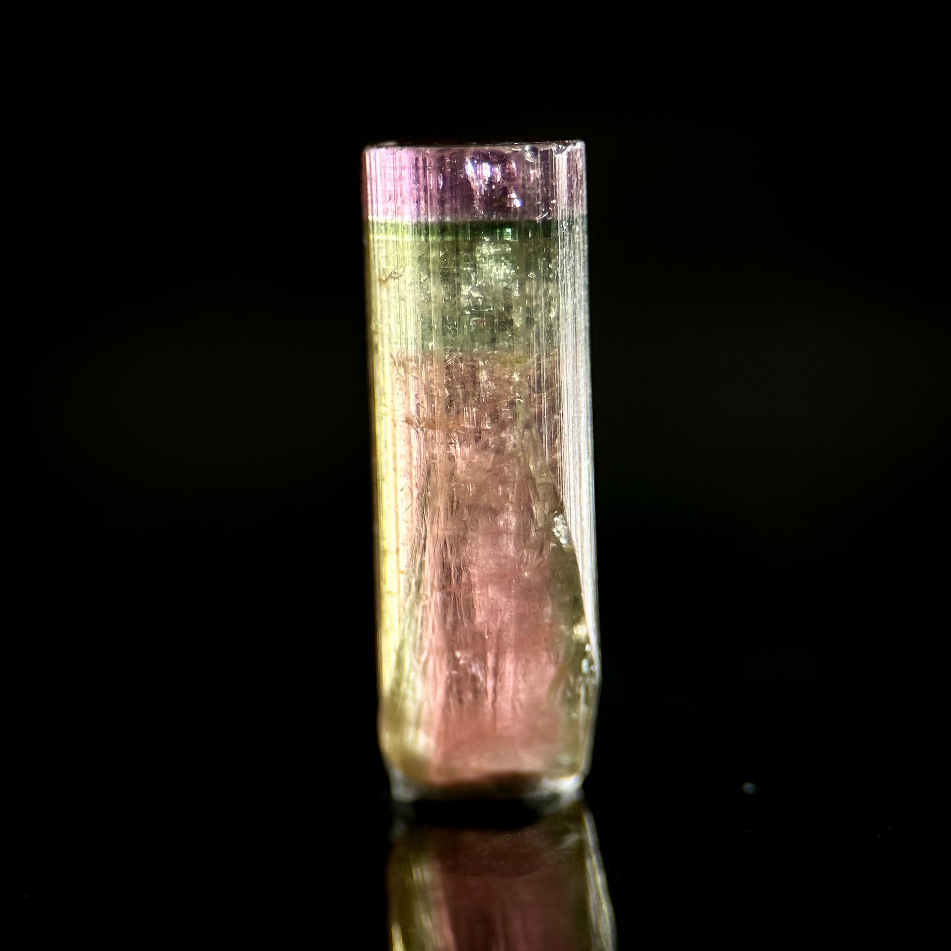 Watermelon Tourmaline | Green & Pink Bi-Color Elbaite Crystal, mineral specimen from Paprok