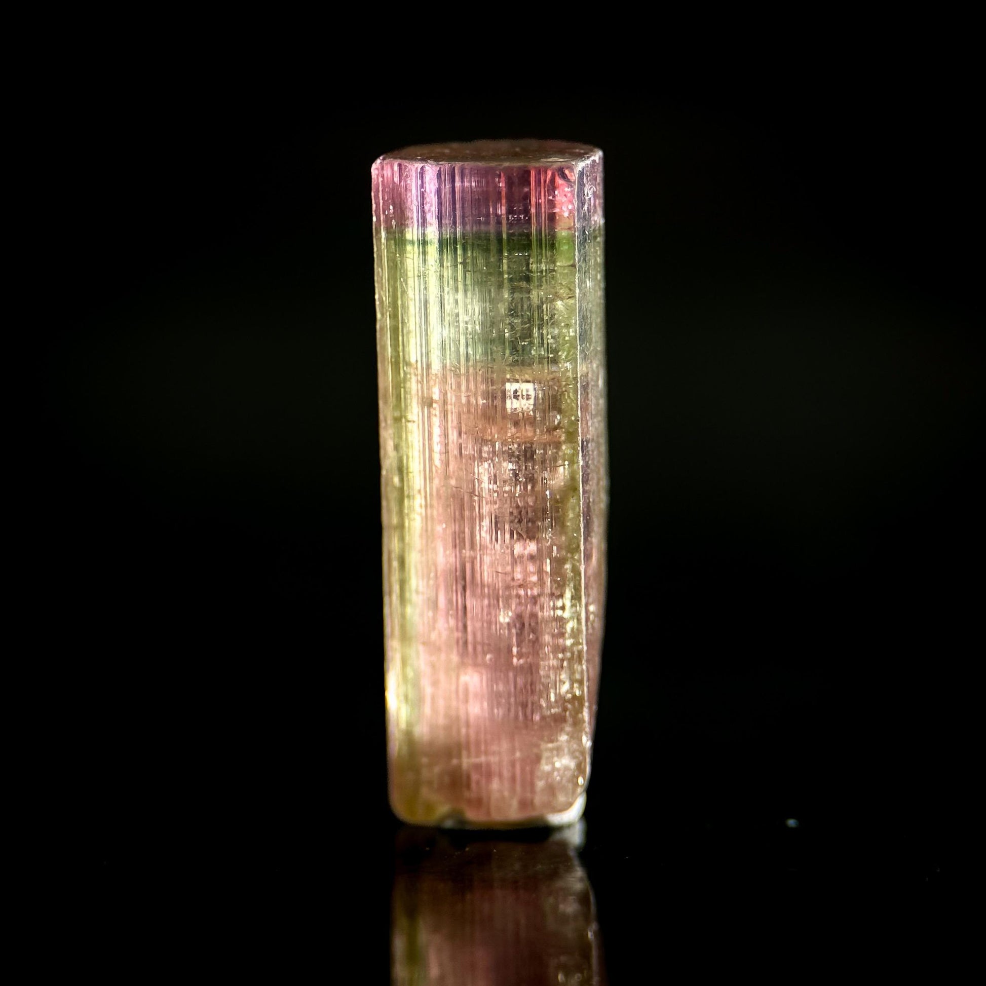 Watermelon Tourmaline | Green & Pink Bi-Color Elbaite Crystal, mineral specimen from Paprok
