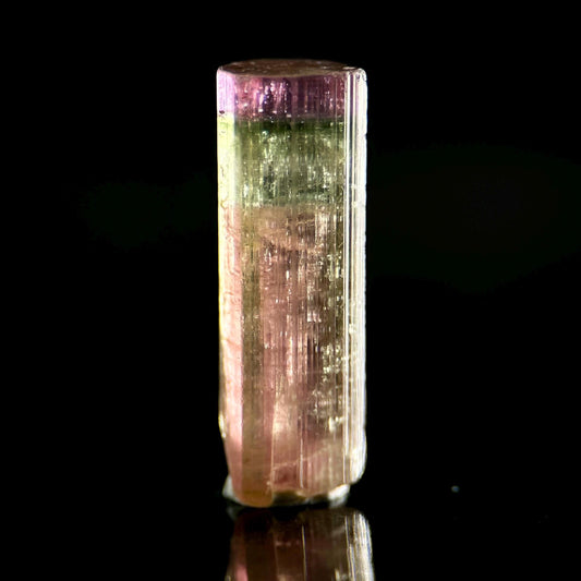 Watermelon Tourmaline | Green & Pink Bi-Color Elbaite Crystal, mineral specimen from Paprok